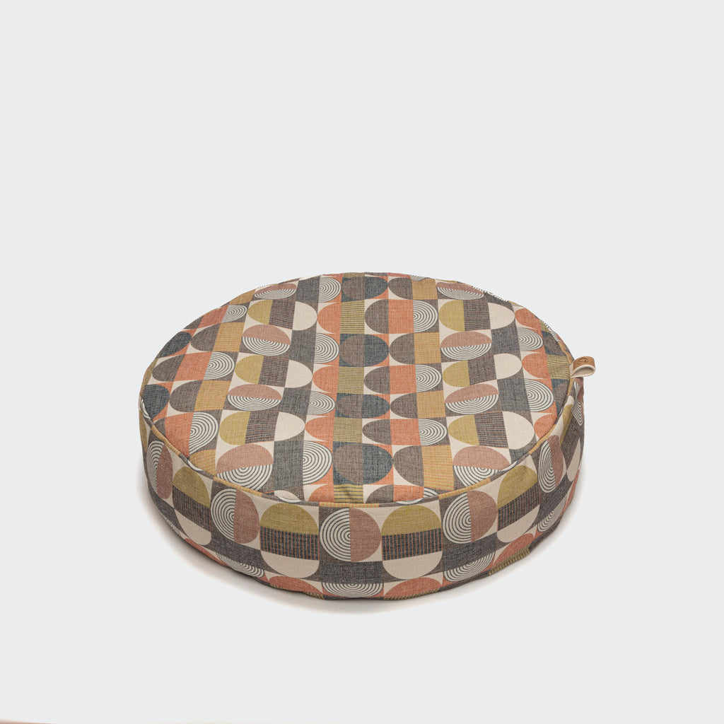 DOG BED POUF LINEN CIRCLES From Cloud 7