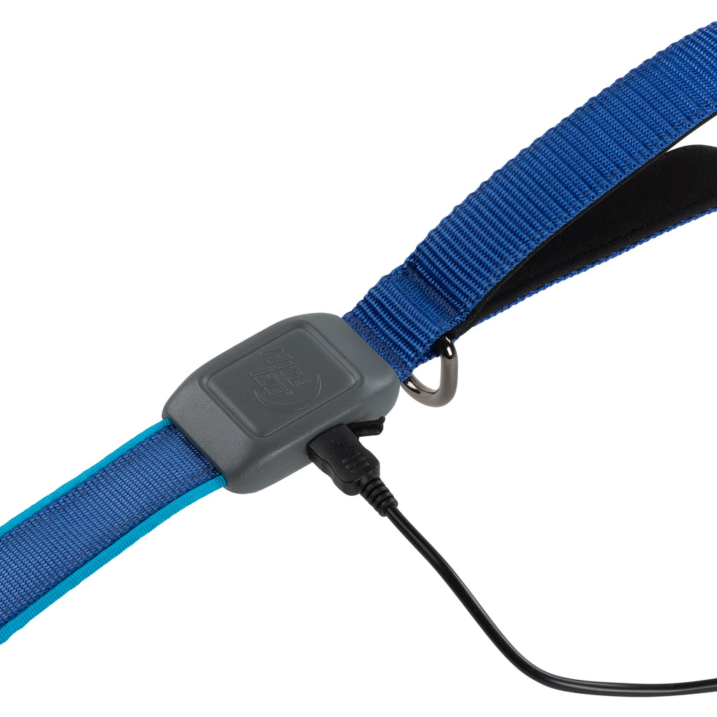 Nite Dog Rechargeable LED Leash - Blue
