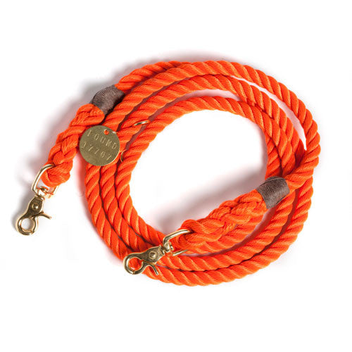 Orange Rescue Adjustable Dog Lead