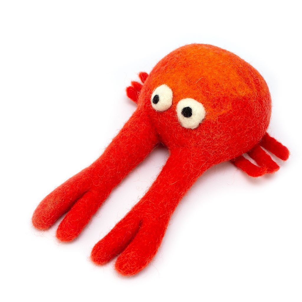 Clifford Crab Dog Toy by Hiro + Wolf