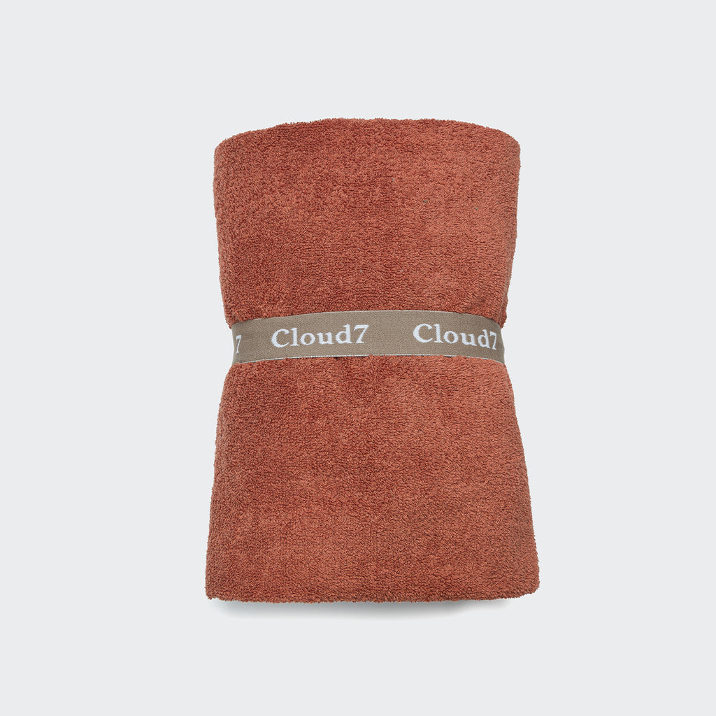Dog Bathrobe & Towel in Brick Red from Cloud 7