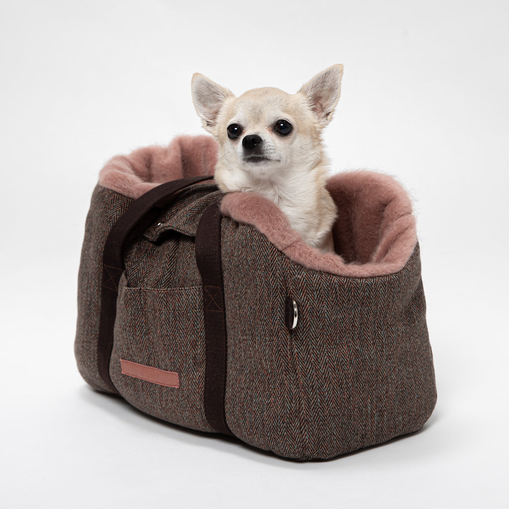 Dog Bag Milano Herringbone Brown from Cloud 7