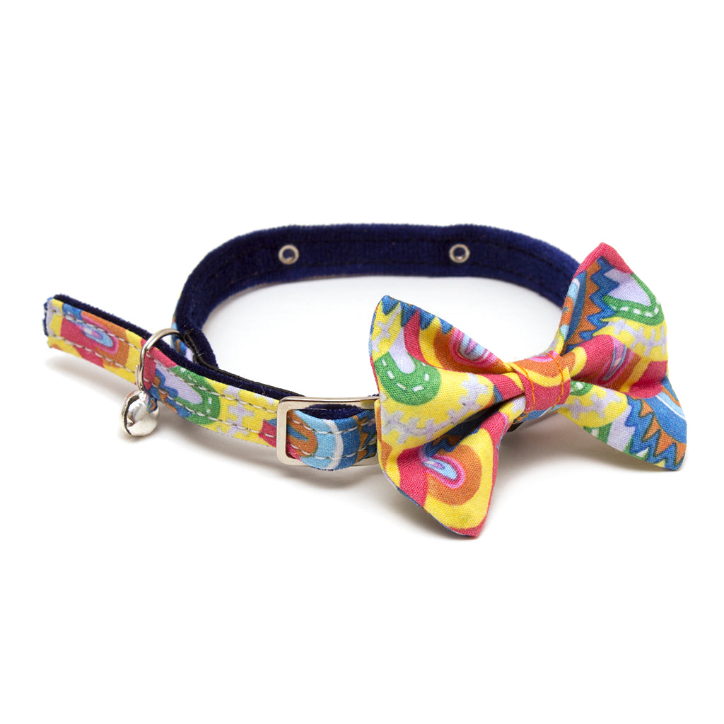 Over the Rainbow Cat Bow Tie by Hiro + Wolf