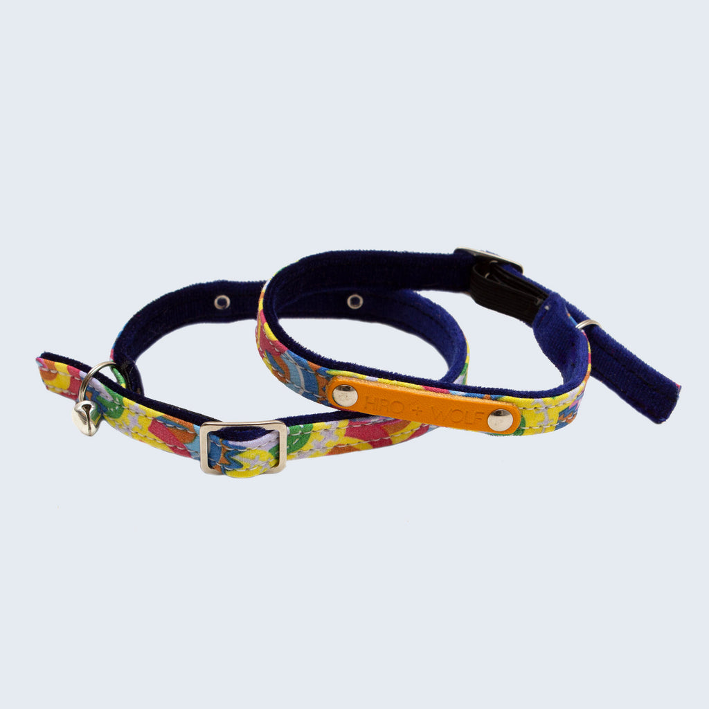 Over the Rainbow Cat Collar by Hiro + Wolf