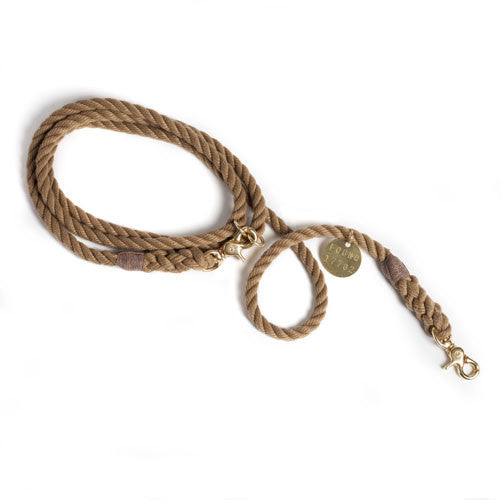 Natural Rope Adjustable Dog Lead