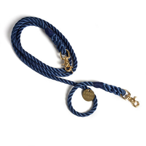 Blue Rope Adjustable Lead